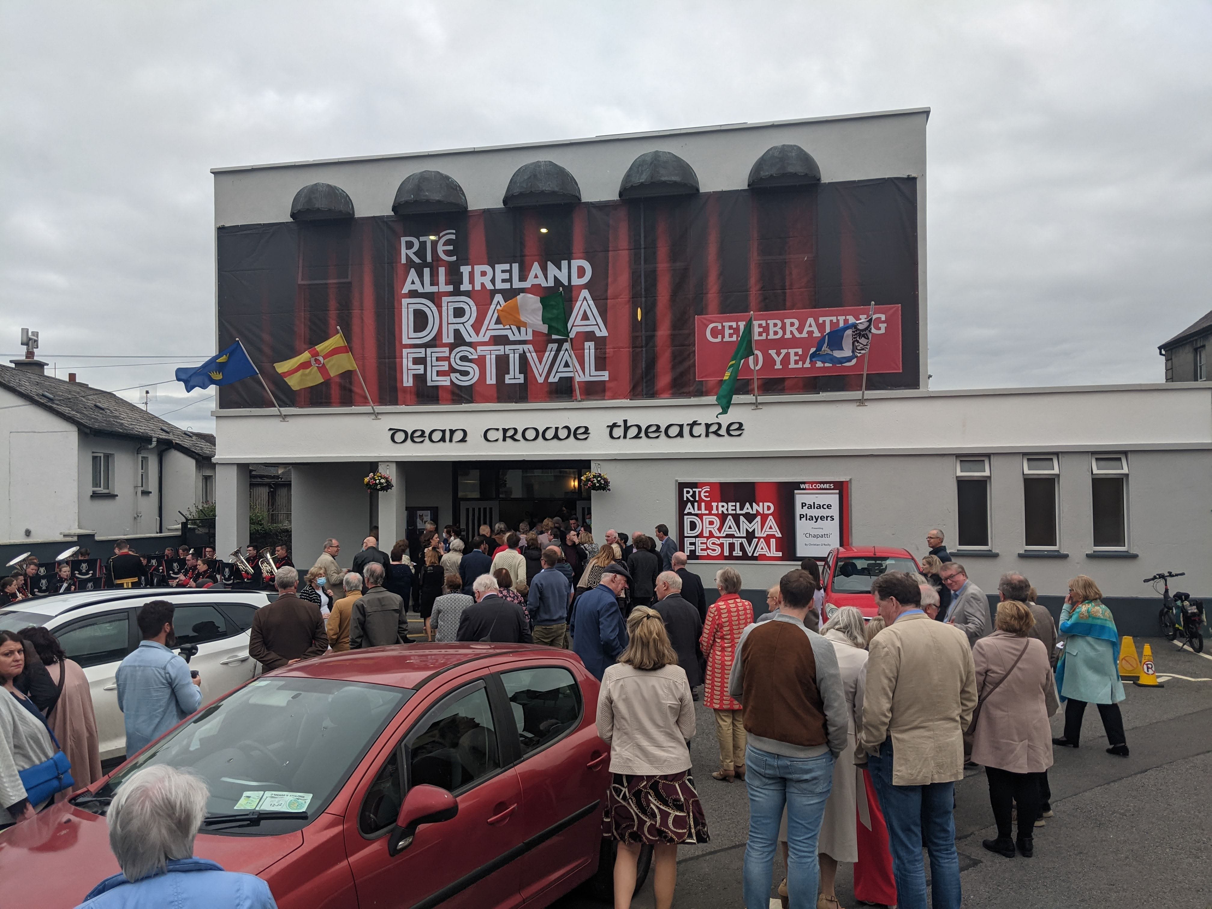 The modern exterior of the Dean Crowe Theatre in Athlone.